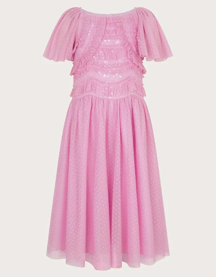 Monsoon Ruffle Sequin Truth Dress Purple Children Dresses Monsoon Ruffle Sequin Truth Dress Purple Children Dresses