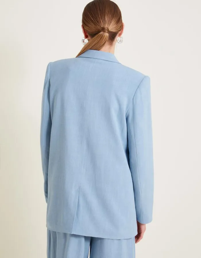 Monsoon Sabrina SingleBreasted Blazer Blue Women Coords Monsoon Sabrina SingleBreasted Blazer Blue Women Coords