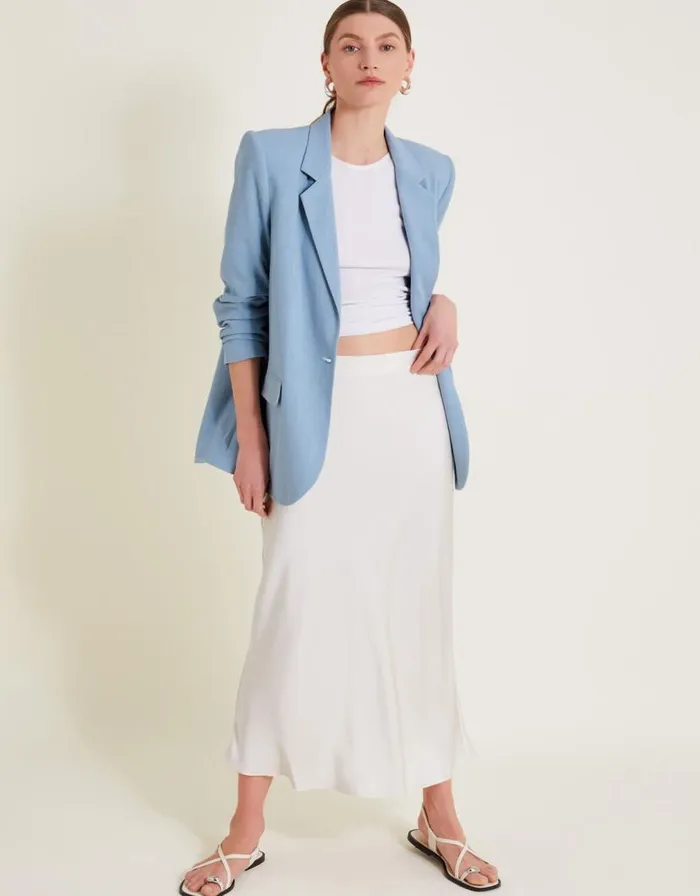 Monsoon Sabrina SingleBreasted Blazer Blue Women Coords Monsoon Sabrina SingleBreasted Blazer Blue Women Coords