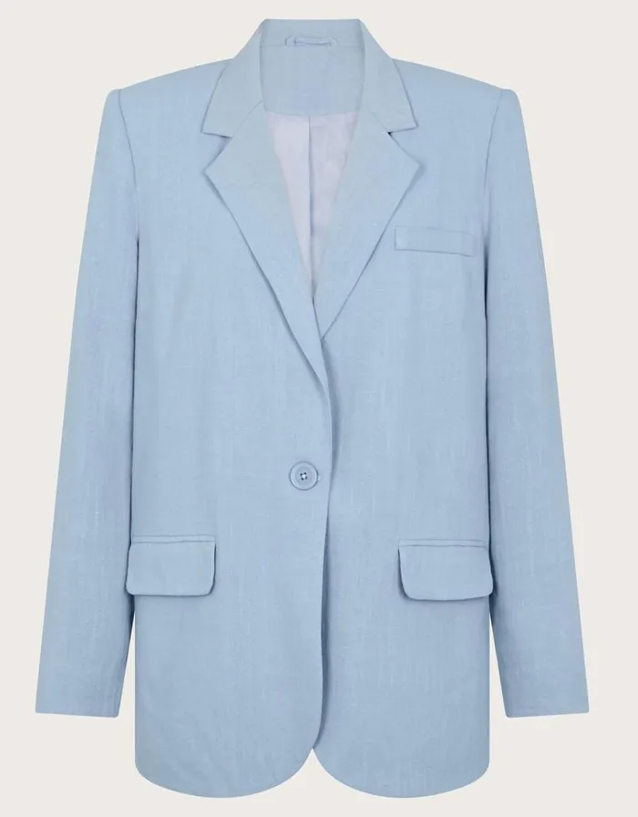 Monsoon Sabrina SingleBreasted Blazer Blue Women Coords Monsoon Sabrina SingleBreasted Blazer Blue Women Coords