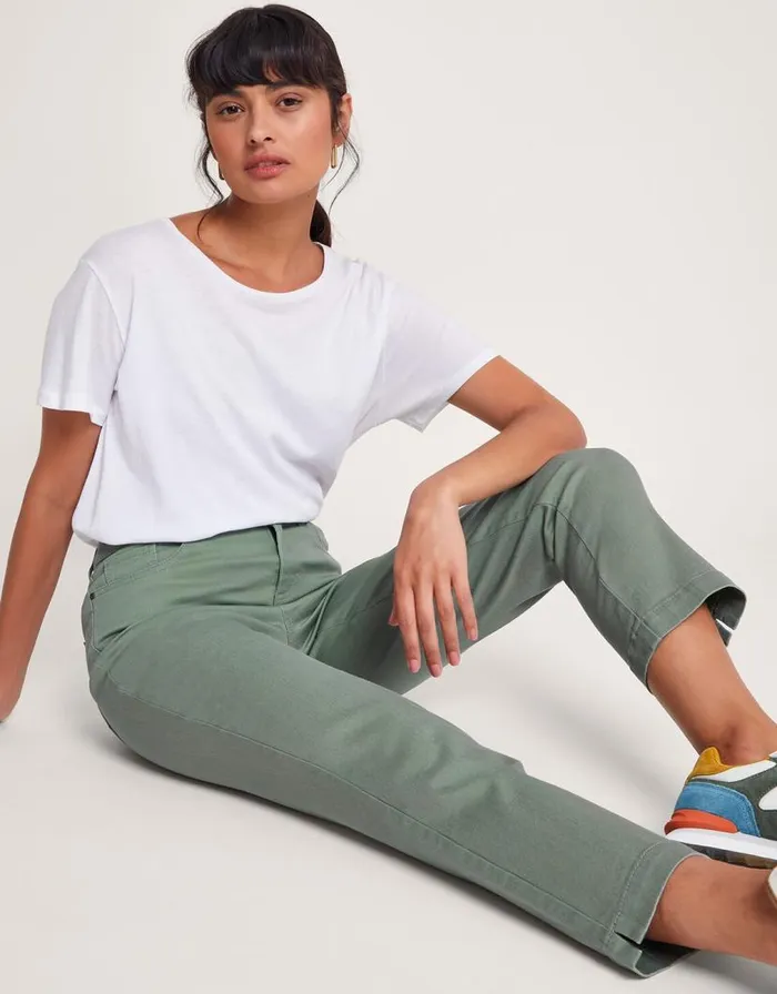 Monsoon Safaia 78 Denim Jeans Green Women Trousers and Jeans