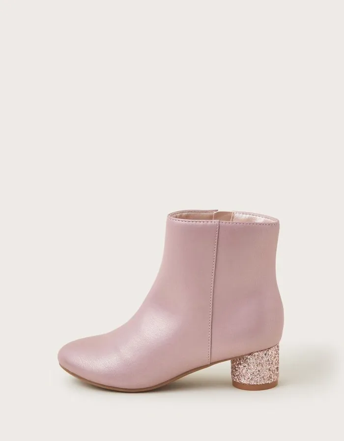 Monsoon Shimmer Heel Boots Pink Children Girls039 Shoes and Sandals Monsoon Shimmer Heel Boots Pink Children Girls039 Shoes and Sandals