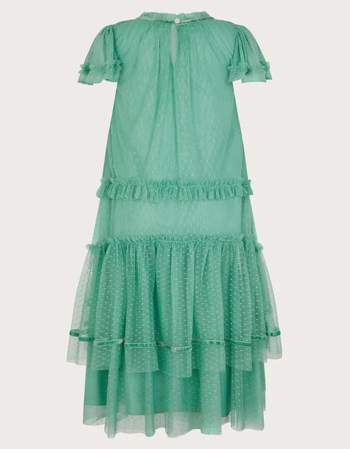 Monsoon Sienna Dobby Swing Dress Green Children Dresses Monsoon Sienna Dobby Swing Dress Green Children Dresses