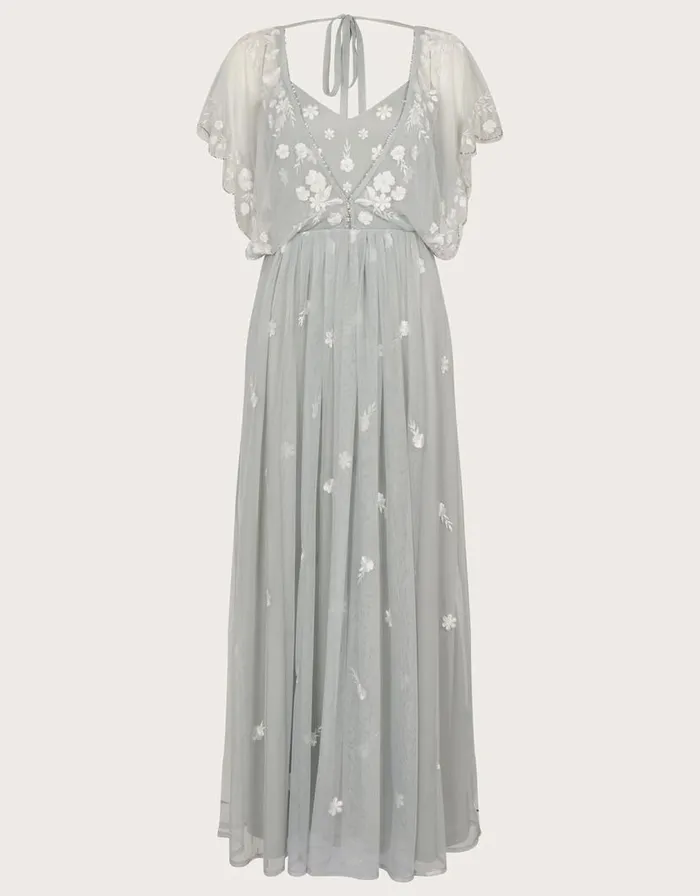 Monsoon Sophie Embroidered Shorter Length Maxi Dress Green Women Occasionwear Monsoon Sophie Embroidered Shorter Length Maxi Dress Green Women Occasionwear