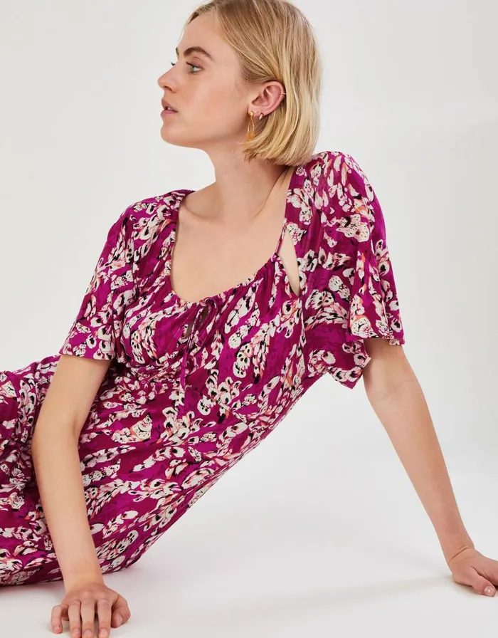 Monsoon Strappy Feather Jersey Maxi Dress Pink Women Maxi Dresses Monsoon Strappy Feather Jersey Maxi Dress Pink Women Maxi Dresses
