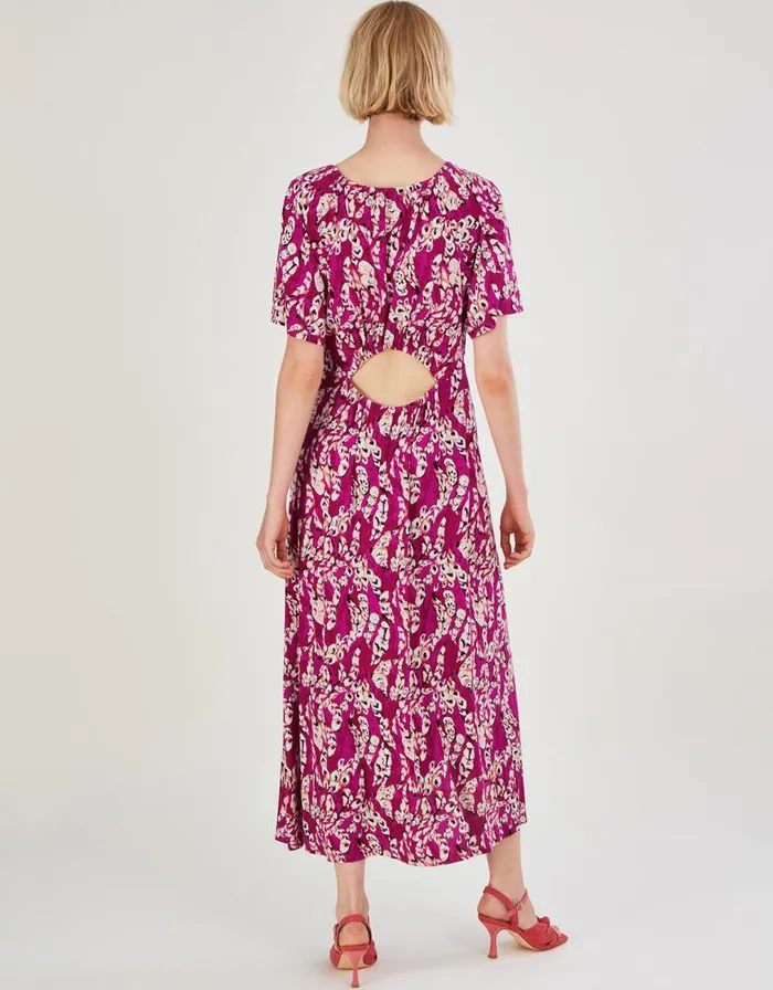 Monsoon Strappy Feather Jersey Maxi Dress Pink Women Maxi Dresses Monsoon Strappy Feather Jersey Maxi Dress Pink Women Maxi Dresses
