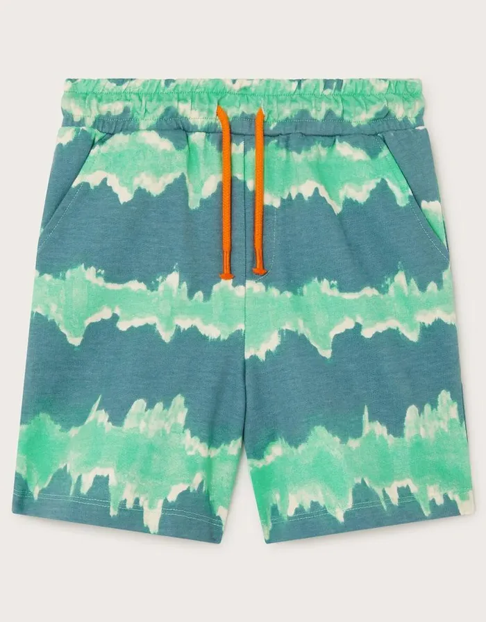 Monsoon Stripe Tie Dye Shorts Green Children Casualwear Collection