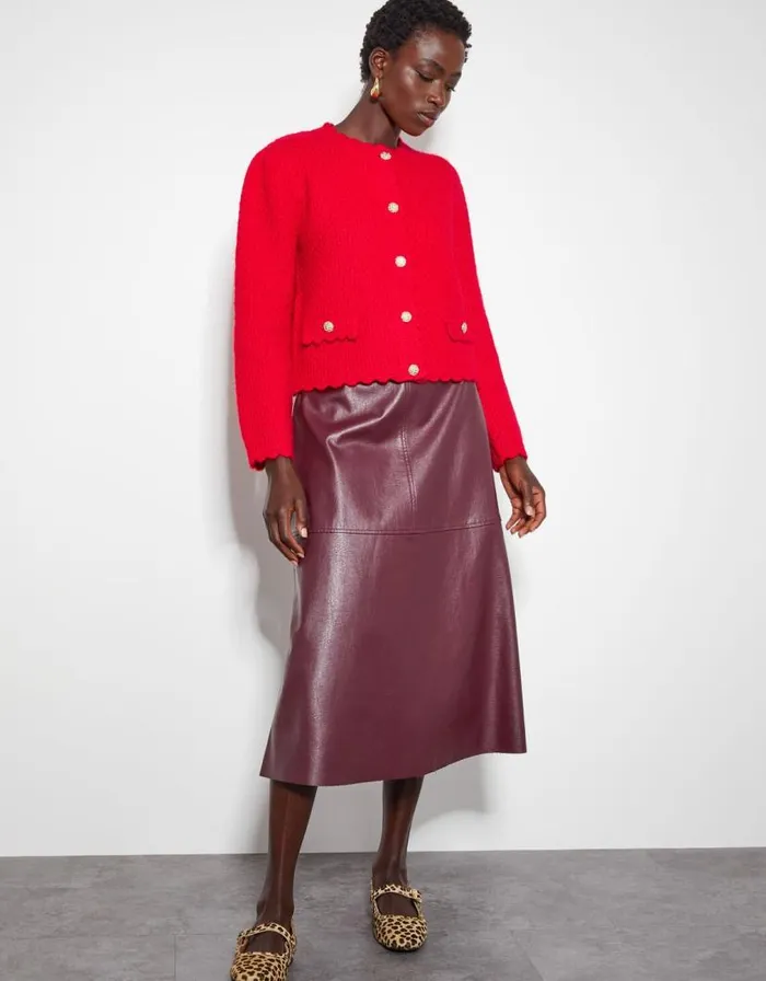 Monsoon Suki Stitch Cardigan Red Women Cardigans Monsoon Suki Stitch Cardigan Red Women Cardigans