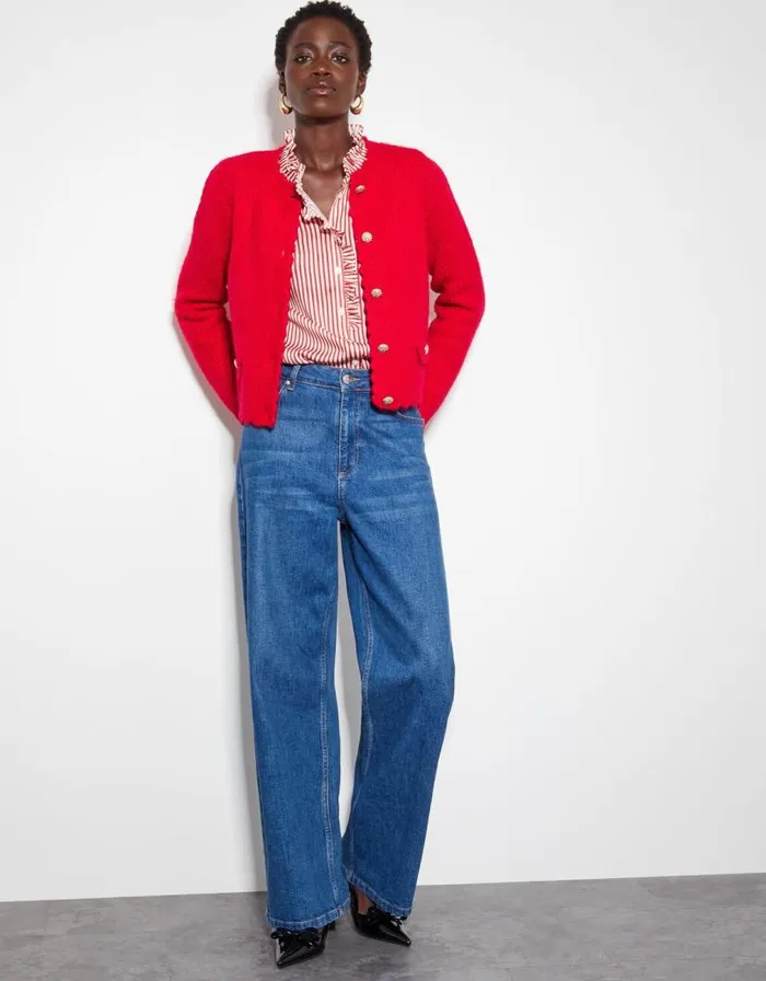 Monsoon Suki Stitch Cardigan Red Women Cardigans Monsoon Suki Stitch Cardigan Red Women Cardigans