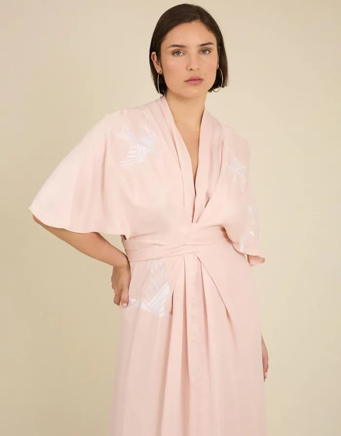 Monsoon Tallulah And Hope RegularLength Tie Dress Pink Women Occasionwear Monsoon Tallulah And Hope RegularLength Tie Dress Pink Women Occasionwear