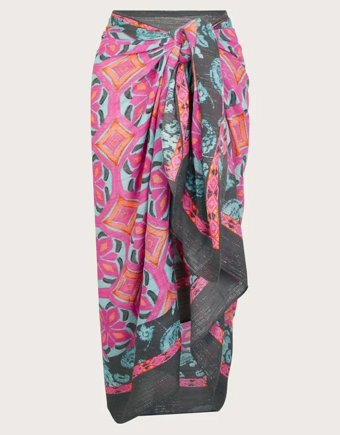 Monsoon Tile Print Sarong Women Kaftans and Kimonos