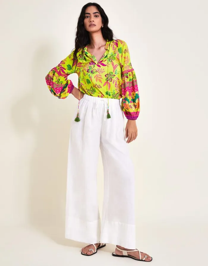 Monsoon Vita Floral Top Green Women Tops and Blouses Monsoon Vita Floral Top Green Women Tops and Blouses