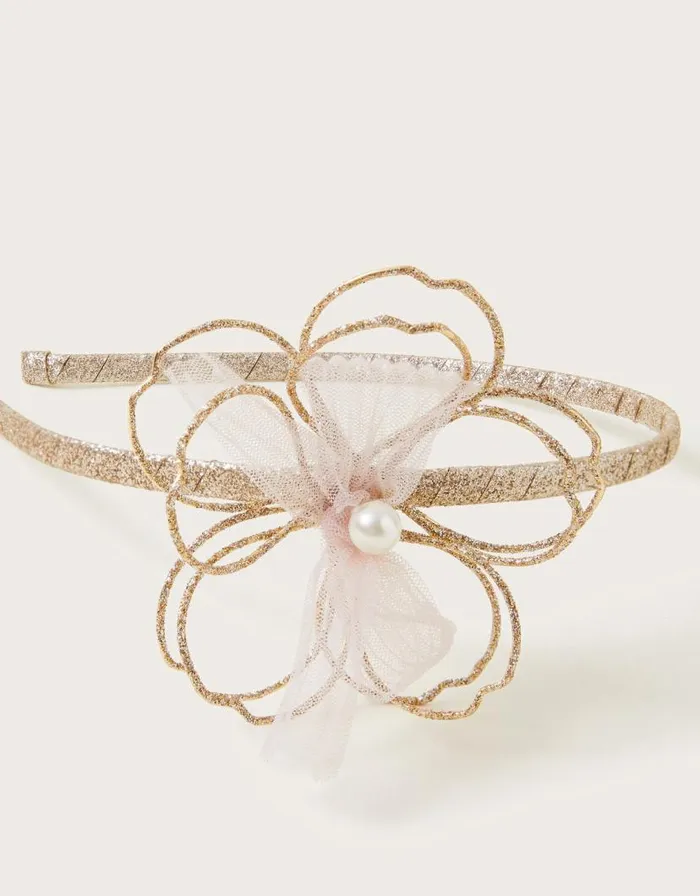 Monsoon Wire Flower Glitter Headband Children Girls039 Hair Accessories Monsoon Wire Flower Glitter Headband Children Girls039 Hair Accessories