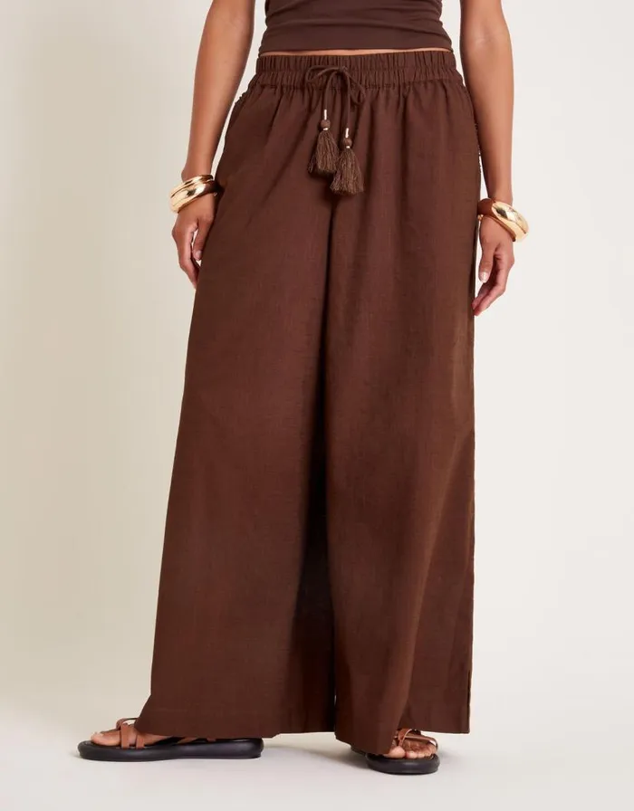 Monsoon Yara Plain Wide Leg Trousers Orange Women Beachwear and Swimwear Monsoon Yara Plain Wide Leg Trousers Orange Women Beachwear and Swimwear