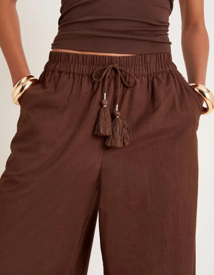 Monsoon Yara Plain Wide Leg Trousers Orange Women Beachwear and Swimwear Monsoon Yara Plain Wide Leg Trousers Orange Women Beachwear and Swimwear