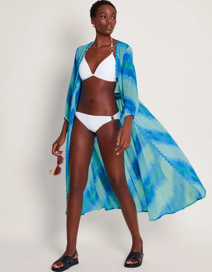 Monsoon Zifia Beach Robe Blue Women Beachwear and Swimwear
