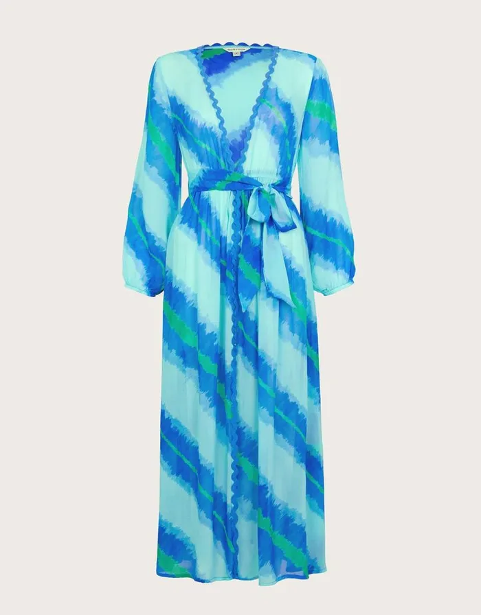 Monsoon Zifia Beach Robe Blue Women Beachwear and Swimwear Monsoon Zifia Beach Robe Blue Women Beachwear and Swimwear