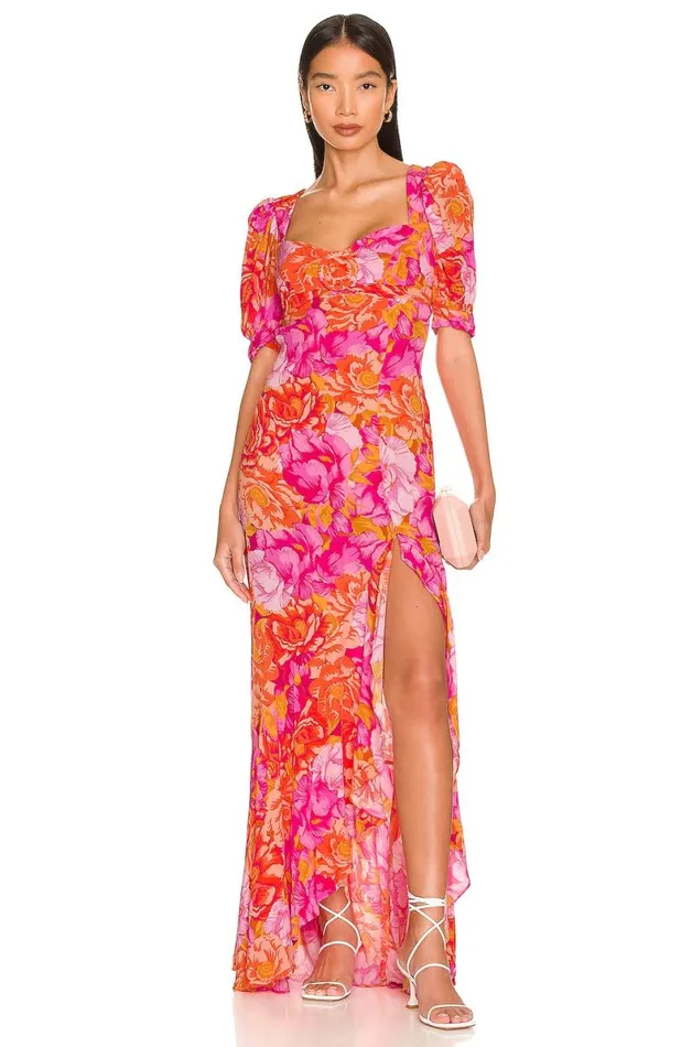 Morgan Dress Chai Floral Print Women Lovers and Friends Dresses