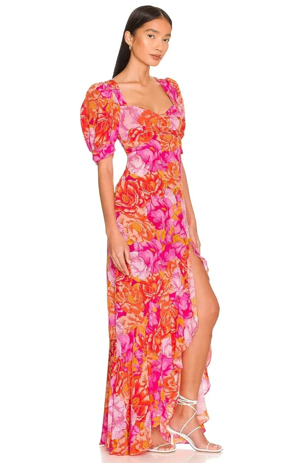 Morgan Dress Chai Floral Print Women Lovers and Friends Dresses