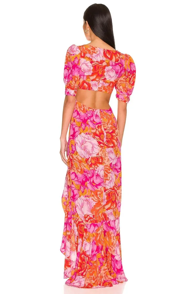 Morgan Dress Chai Floral Print Women Lovers and Friends Dresses