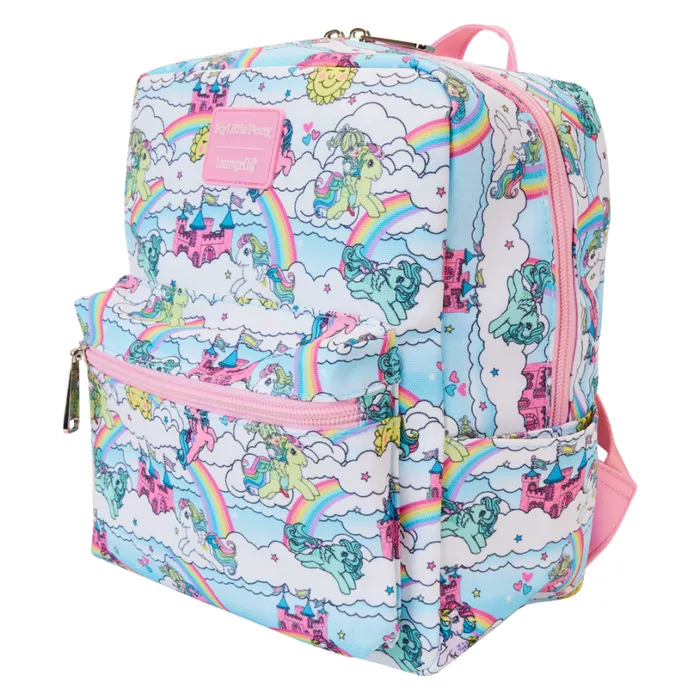 My Little Pony Sky Scene AllOver Print Nylon Square Mini Backpack Unisex Loungefly Backpacks