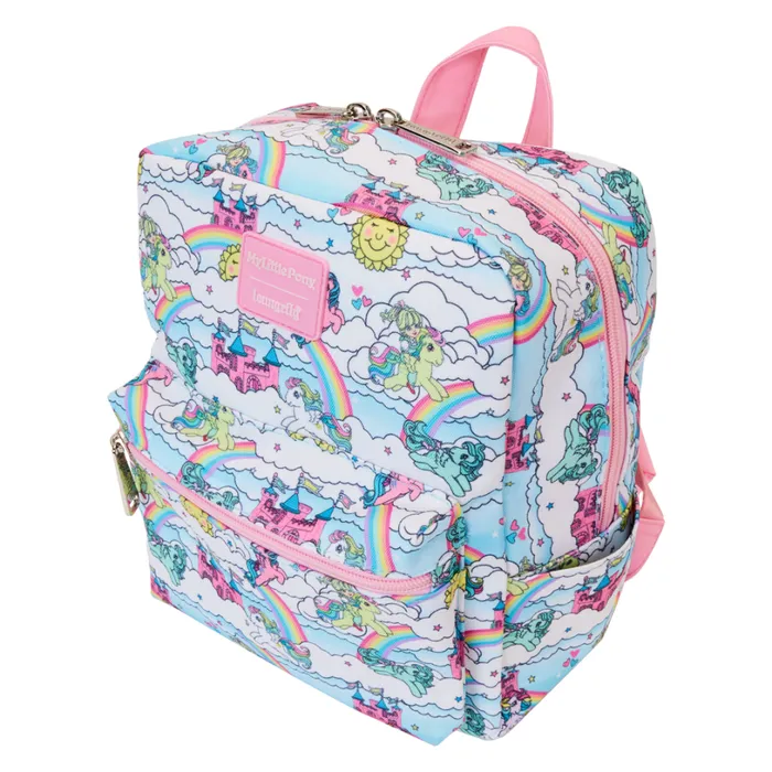 My Little Pony Sky Scene AllOver Print Nylon Square Mini Backpack Unisex Loungefly Backpacks