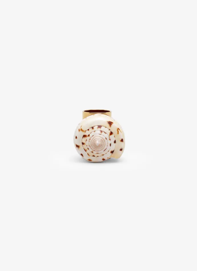 NATURALGOLD LONG SHELL RING Women Alaa Jewels