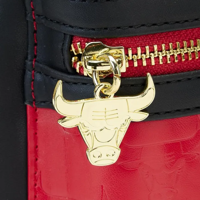 NBA Chicago Bulls Patch Icons Mini Backpack Unisex Loungefly Backpacks