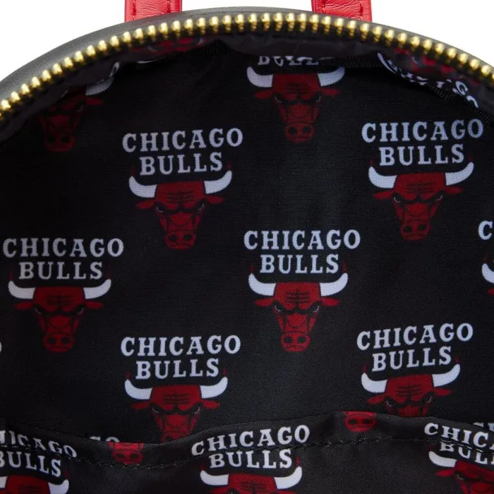 NBA Chicago Bulls Patch Icons Mini Backpack Unisex Loungefly Backpacks