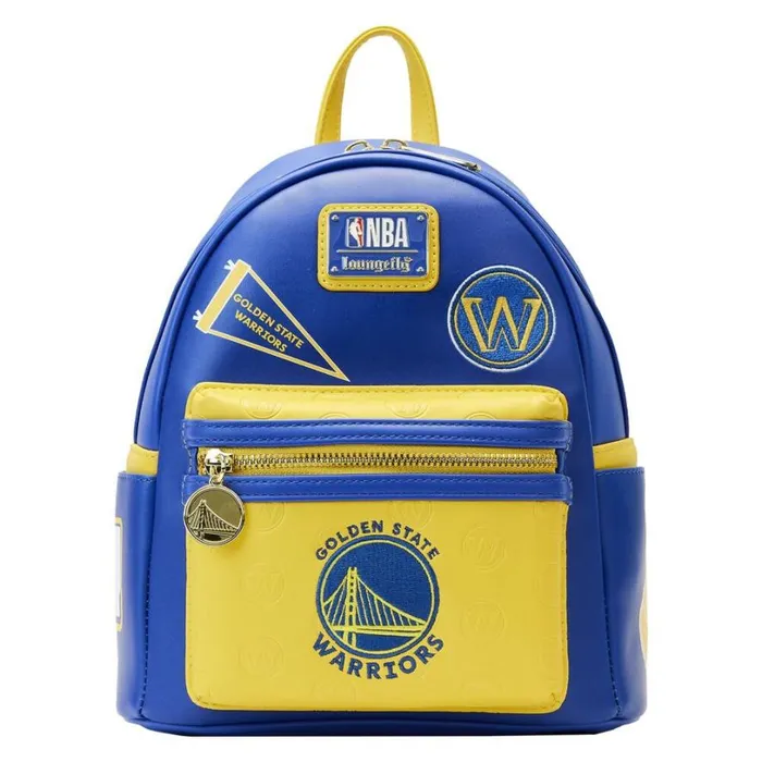 NBA Golden State Warriors Patch Icons Mini Backpack Unisex Loungefly Backpacks