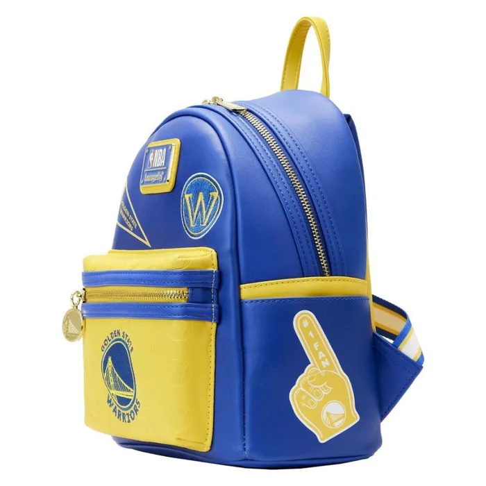 NBA Golden State Warriors Patch Icons Mini Backpack Unisex Loungefly Backpacks
