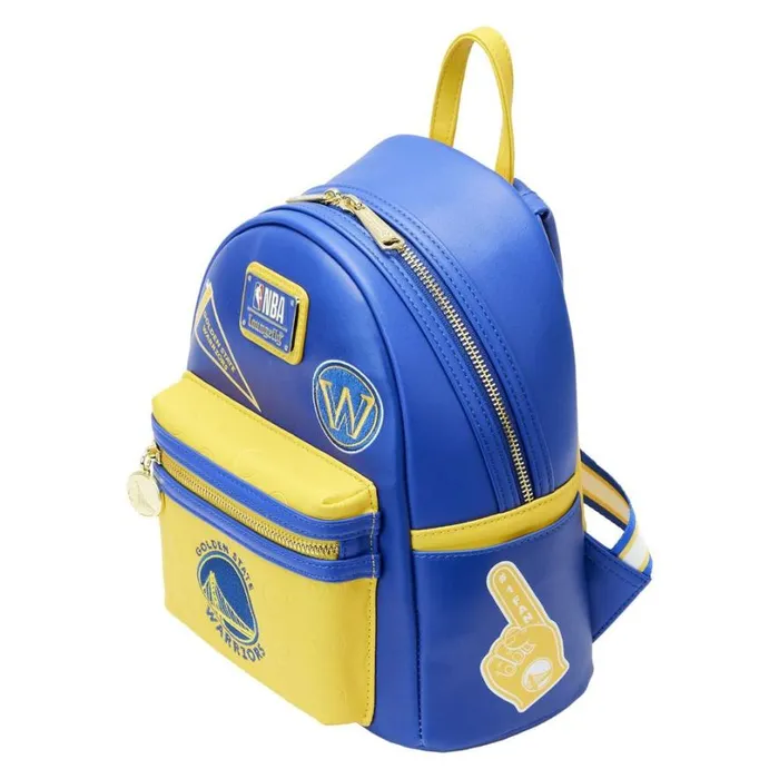 NBA Golden State Warriors Patch Icons Mini Backpack Unisex Loungefly Backpacks