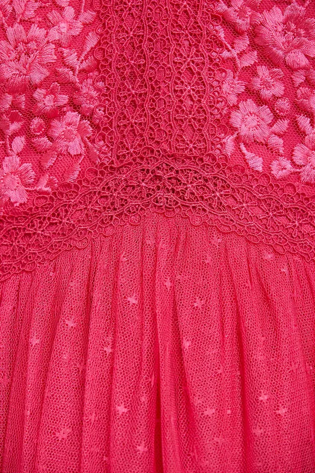 Needle and Thread Celestia Ribbon Bodice Ankle Gown Pink Women Exclusives Needle and Thread Celestia Ribbon Bodice Ankle Gown Pink Women Exclusives