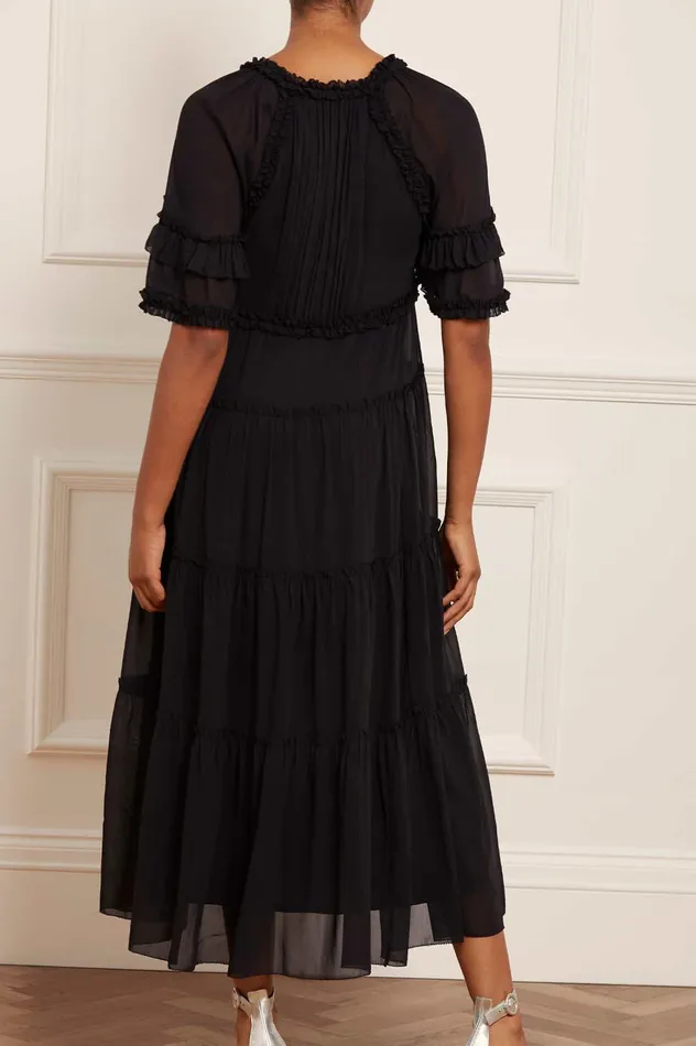 Needle and Thread Dora Chiffon Ankle Gown Black Women Day Dresses Needle and Thread Dora Chiffon Ankle Gown Black Women Day Dresses