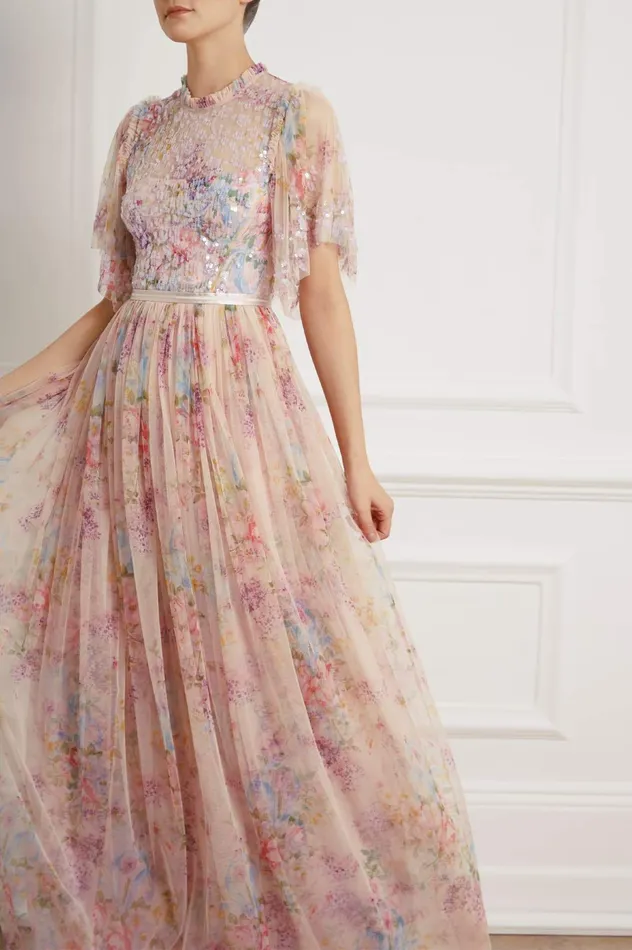 Needle and Thread Floral Diamond Bodice Maxi Dress Multi Women Embellished Dresses Needle and Thread Floral Diamond Bodice Maxi Dress Multi Women Embellished Dresses