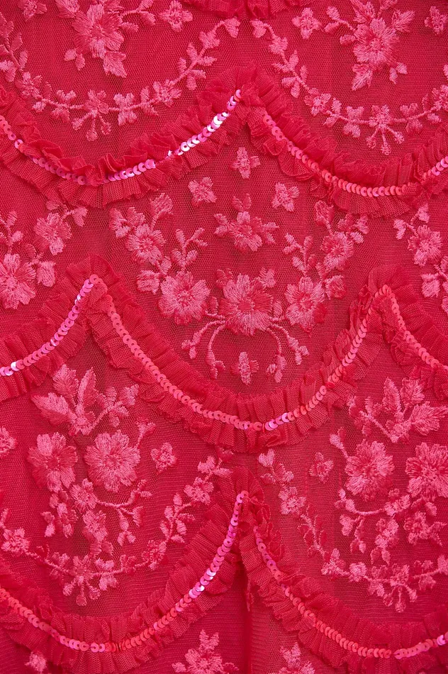 Needle and Thread Lily Bloom Ankle Gown Pink Women Embellished Dresses