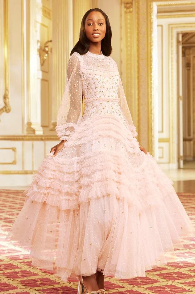 Needle and Thread Maybelle Sequin Gown Pink Women Embellished Dresses