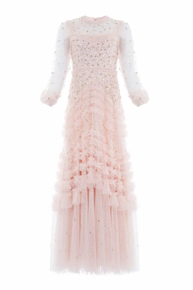 Needle and Thread Maybelle Sequin Gown Pink Women Embellished Dresses