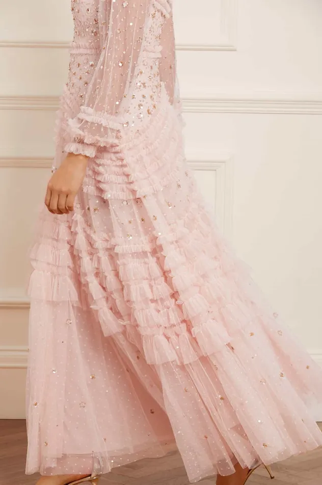 Needle and Thread Maybelle Sequin Gown Pink Women Embellished Dresses