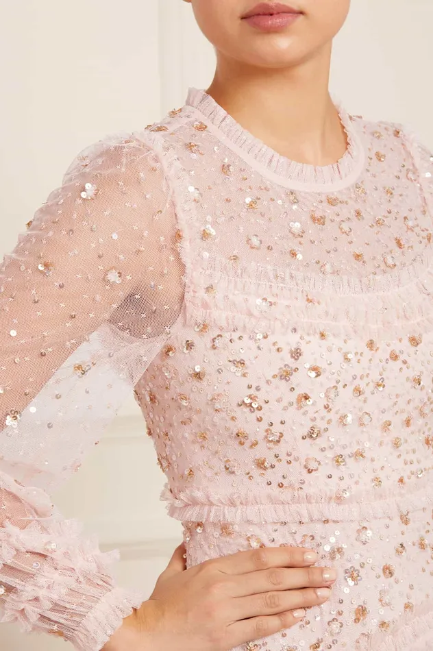 Needle and Thread Maybelle Sequin Gown Pink Women Embellished Dresses