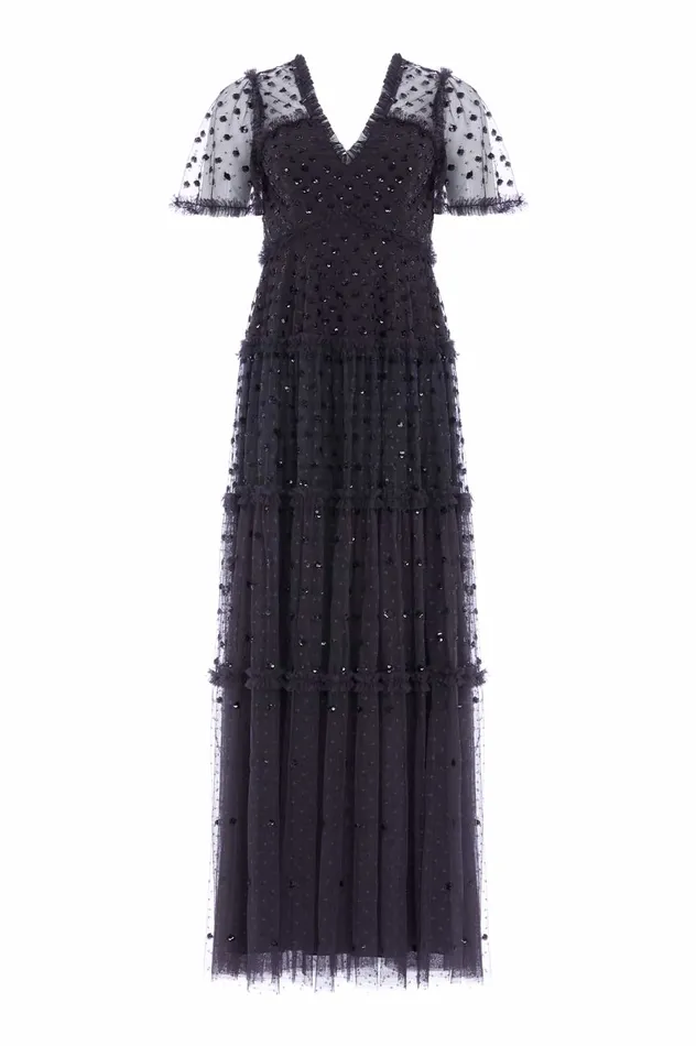 Needle and Thread Thea Gown Black Women Embellished Dresses Needle and Thread Thea Gown Black Women Embellished Dresses
