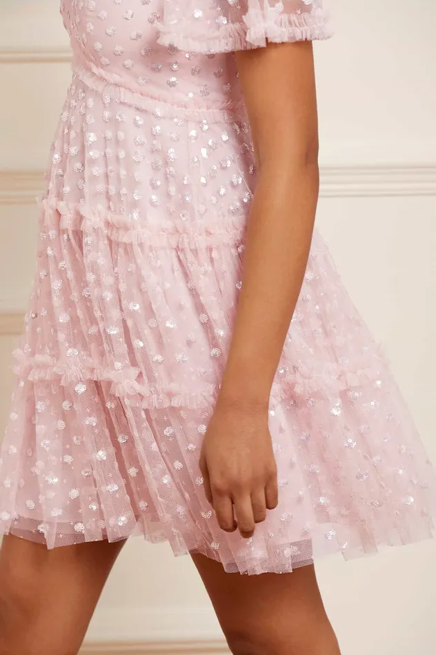 Needle and Thread Thea Mini Dress Pink Women Embellished Dresses Needle and Thread Thea Mini Dress Pink Women Embellished Dresses