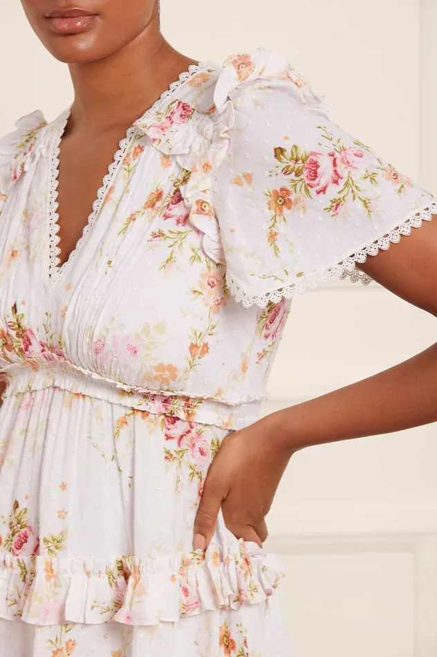 Needle and Thread Trailing Blooms Cotton Lace Ankle Gown Multi Women Printed Dresses Needle and Thread Trailing Blooms Cotton Lace Ankle Gown Multi Women Printed Dresses