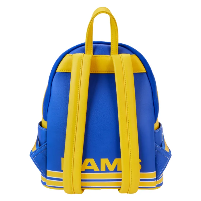 NFL Los Angeles Rams Varsity Mini Backpack Unisex Loungefly Backpacks