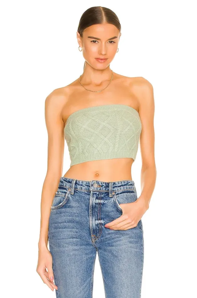 Opal Tube Top Meadow Green Women Lovers and Friends Sweaters and Knits