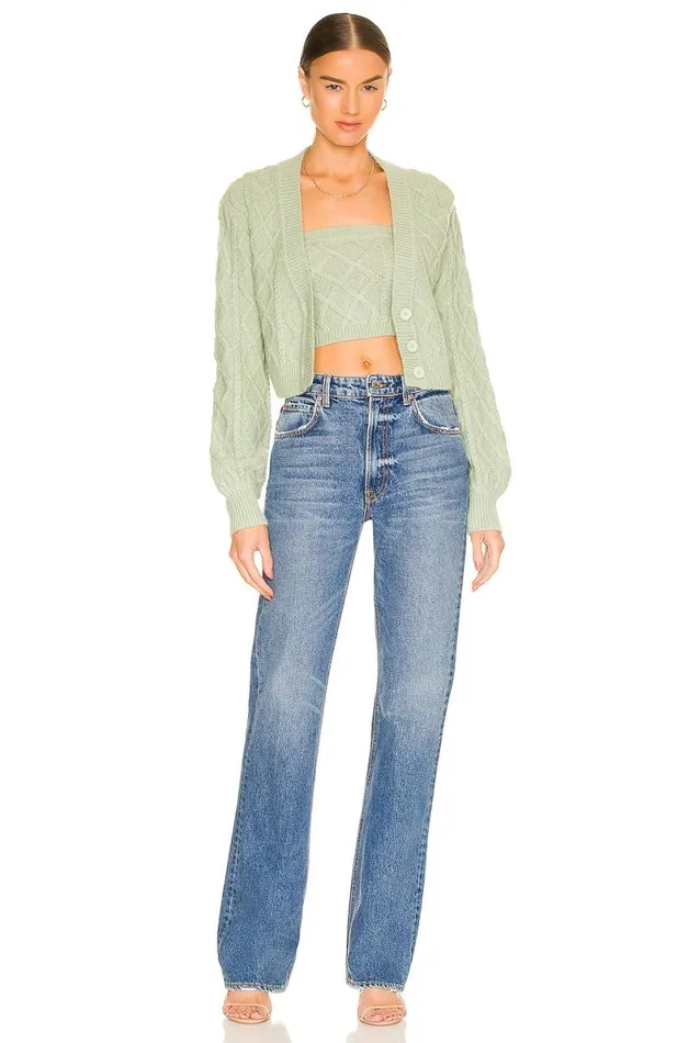 Opal Tube Top Meadow Green Women Lovers and Friends Sweaters and Knits