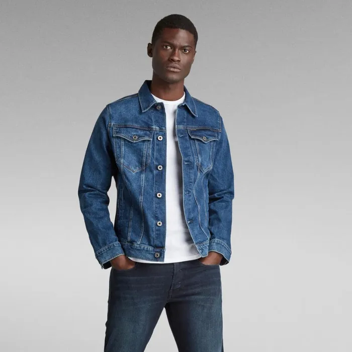 Overshirts Men GStar RAW 3301 Slim Jacket Faded Stone