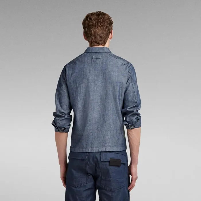 Overshirts Men GStar RAW Pocketony Service Overshirt Rinsed