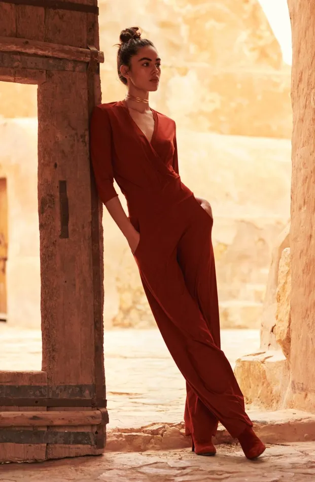 Pain De Sucre Jumpsuit Women Carin Brick Red Brick