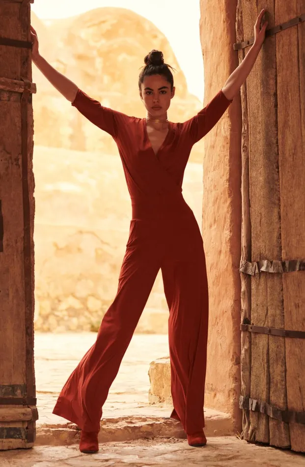 Pain De Sucre Jumpsuit Women Carin Brick Red Brick